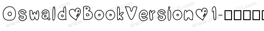 Oswald BookVersion 1字体转换